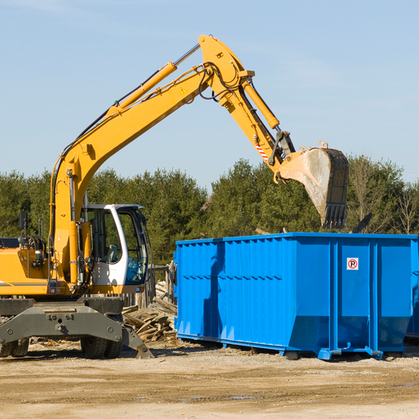 are there any restrictions on where a residential dumpster can be placed in Pleasant Hill North Carolina